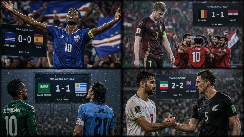 ফিফা বিশ্বকাপ ২০২৬: ১৬ ম্যাচের ৮টিই ড্র, ভাঙল ৬৮ বছরের রেকর্ড